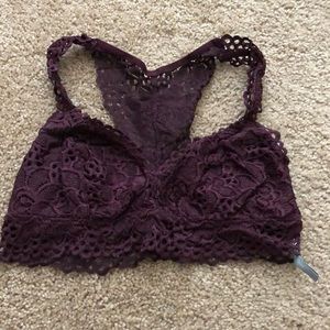 Aerie Burgundy Lace Bandeau